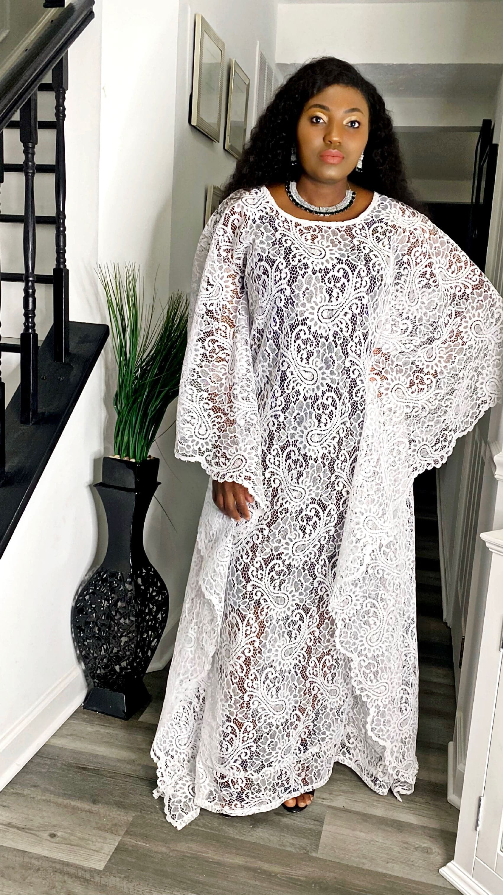 African white lace styles best sale