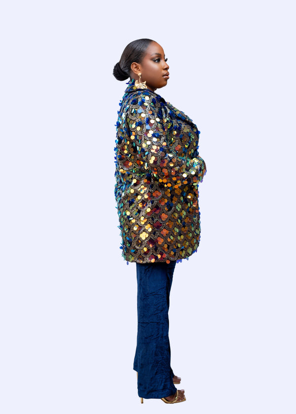 Baller Sequin Boyfriend Jacket