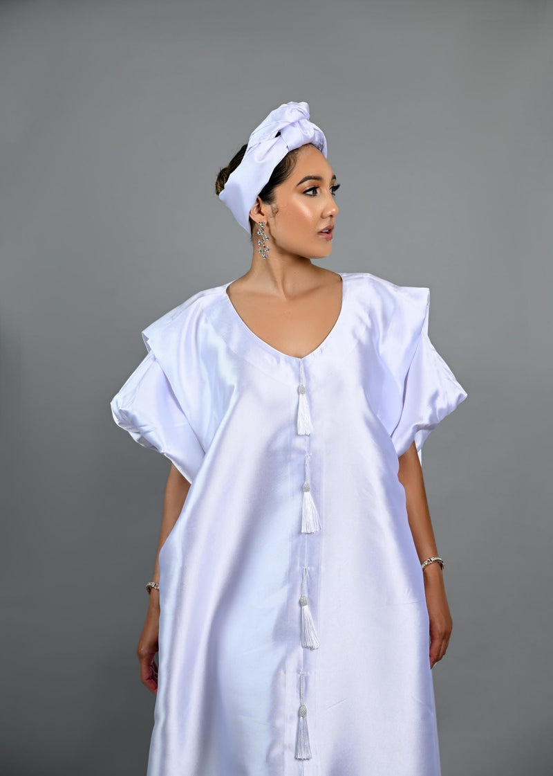 Joromi Boubou kaftan (White)