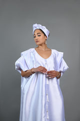 Joromi Boubou kaftan (White)