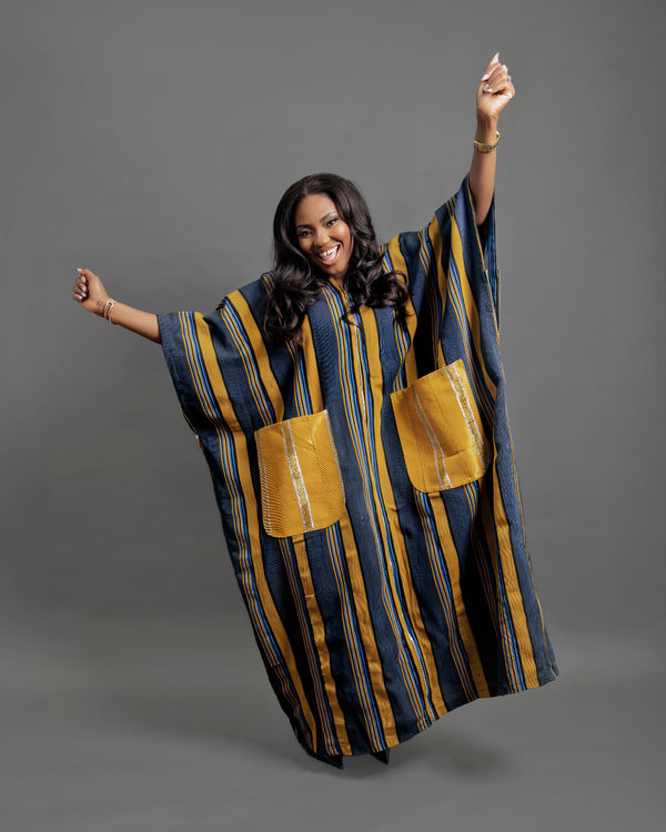 Marhaba Hand woven Asooke Luxury kimono Boubou