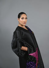 The Picasso duster long jacket Boubou Dress (Black)