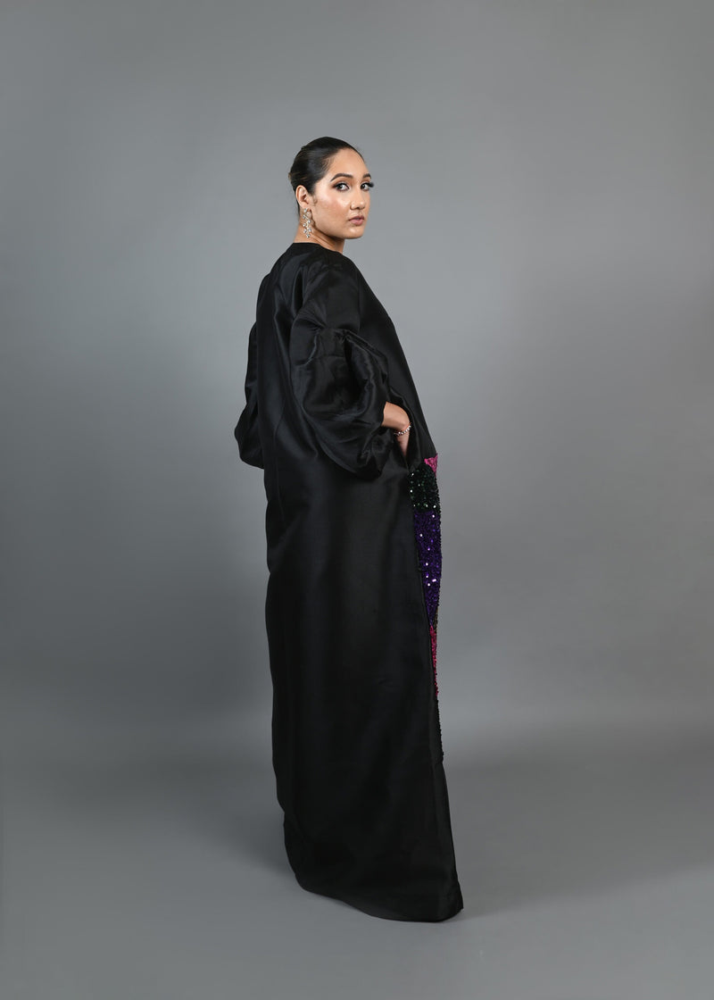 The Picasso duster long jacket Boubou Dress (Black)